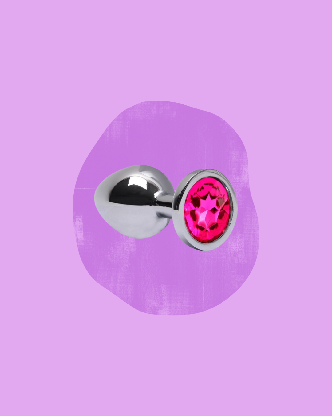 Plug anal tamanho M redondo cor pink