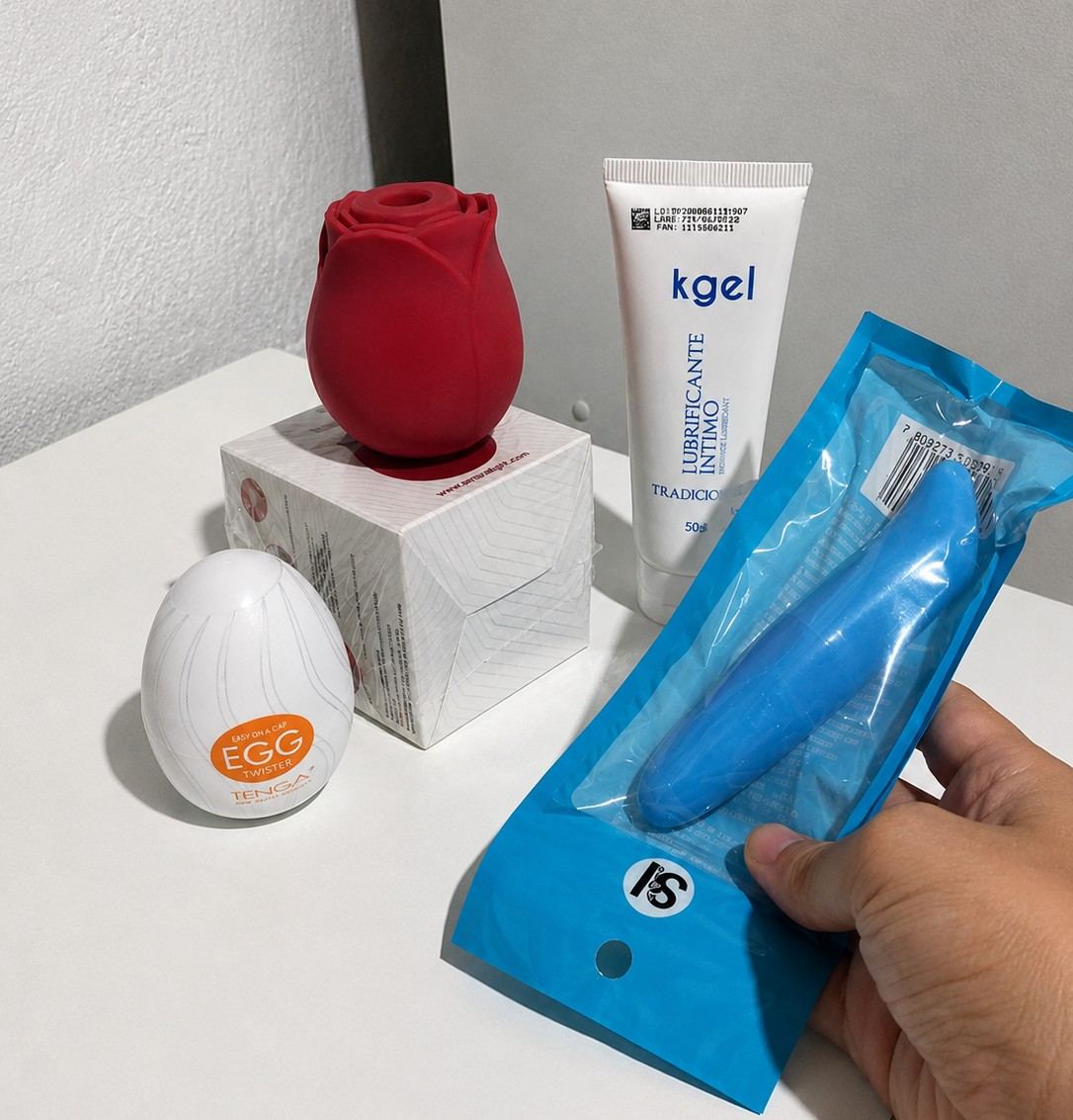 Kit rosinha + lubrificante neutro + egg masturbador