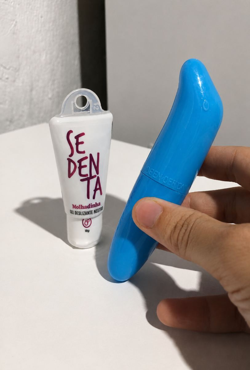 Kit vibrador golfinho + lubrificante sedenta molhadinha 18g